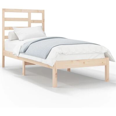 vidaXL Massivholzbettgestell - Stabil 90x200 cm - Schlafzimmermöbel vidaXL Massivholzbettgestell - Stabil 90x200 cm - Schlafzimmermöbel