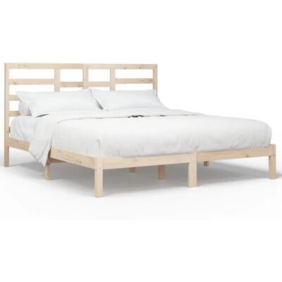 vidaXL Bettgestell - Massives Holz 200x200 cm - Modernes Schlafzimmer vidaXL Bettgestell - Massives Holz 200x200 cm - Modernes Schlafzimmer