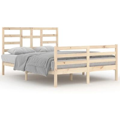 vidaXL 3105860 Bettgestell - Moderner Rustik Holzrahmen vidaXL 3105860 Bettgestell - Moderner Rustik Holzrahmen
