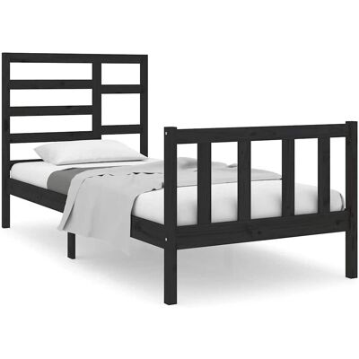 vidaXL Sänkykehys - 75x190 cm - Moderni massiivipuurunko vidaXL Sänkykehys - 75x190 cm - Moderni massiivipuurunko