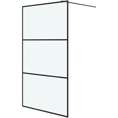 vidaXL Schwarze 115x195cm ESG Glass Duschwand vidaXL Schwarze 115x195cm ESG Glass Duschwand