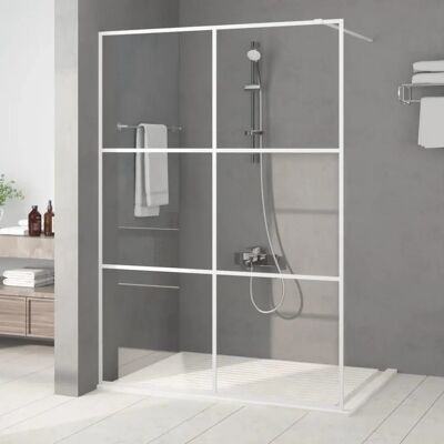 vidaXL Walk-in Duschewand Weiß 140x195 cm Klare ESG Glas Duschabtrennung - Duschwand vidaXL Walk-in Duschewand Weiß 140x195 cm Klare ESG Glas Duschabtrennung - Duschwand