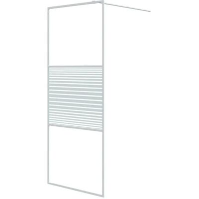 vidaXL Walk-in Duschwand Weiß 80x195 cm ESG Glas - Duschwand vidaXL Walk-in Duschwand Weiß 80x195 cm ESG Glas - Duschwand
