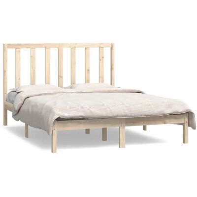 vidaXL Sänkykehys - 135x190cm - Massiivinen mänty vidaXL Sänkykehys - 135x190cm - Massiivinen mänty