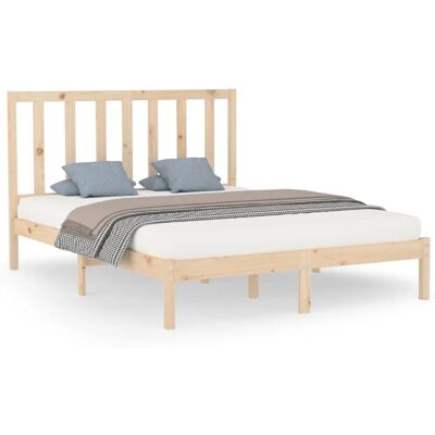 vidaXL Bettgestell - Massivholz 160x200cm - Schlafzimmermöbel vidaXL Bettgestell - Massivholz 160x200cm - Schlafzimmermöbel