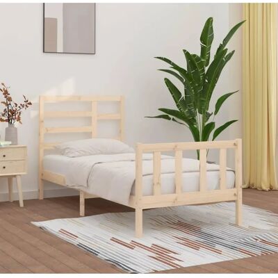 vidaXL Bettrahmen Kiefernholz 90x200 cm - Staubstützrahmen vidaXL Bettrahmen Kiefernholz 90x200 cm - Staubstützrahmen