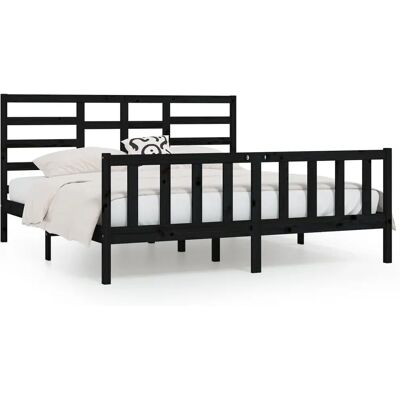 vidaXL 3107637 Sengegestel - Massivt fyrretræ - 200x200 cm vidaXL 3107637 Sengegestel - Massivt fyrretræ - 200x200 cm