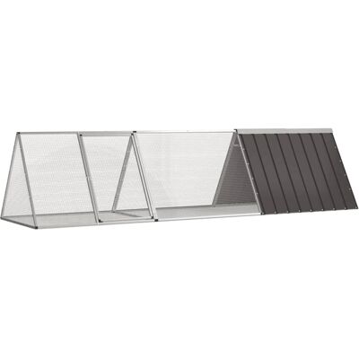 vidaXL Konijnenkooi - Gegalvaniseerd Staal 302,5x80,5x71 cm vidaXL Konijnenkooi - Gegalvaniseerd Staal 302,5x80,5x71 cm