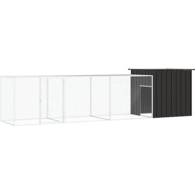 MAISONCHIC Kurnik dla kurcząt - Stal ocynkowana 400x91x100 cm MAISONCHIC Kurnik dla kurcząt - Stal ocynkowana 400x91x100 cm