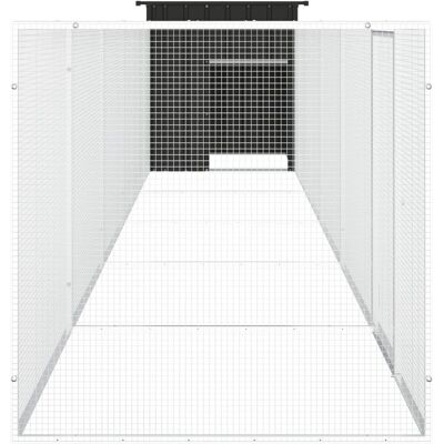 vidaXL Kurnik 600x91x100 cm Stal ocynkowana Antracyt vidaXL Kurnik 600x91x100 cm Stal ocynkowana Antracyt
