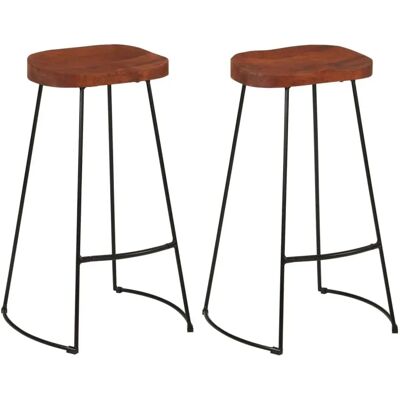 vidaXL Gavin Barhocker - Massives Mangoholz - Braun vidaXL Gavin Barhocker - Massives Mangoholz - Braun