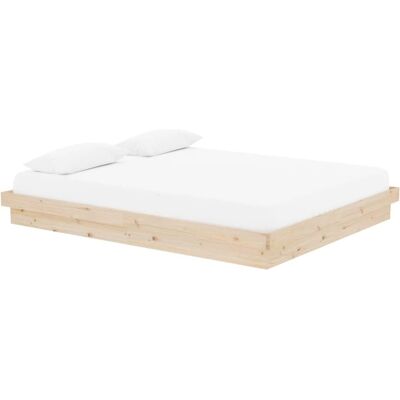 Struttura Letto in Legno Massiccio vidaXL - 160x200 cm - Fascino Rustico Struttura Letto in Legno Massiccio vidaXL - 160x200 cm - Fascino Rustico