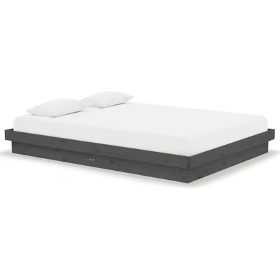 vidaXL 819949 Bettgestell - Rustik massivt granträ 135x190 cm vidaXL 819949 Bettgestell - Rustik massivt granträ 135x190 cm