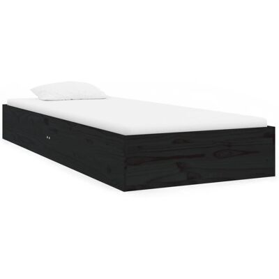 vidaXL 820066 Bed Frame Black 75x190cm - Bed Type vidaXL 820066 Bed Frame Black 75x190cm - Bed Type