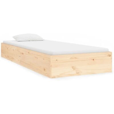 vidaXL Bettrahmen 90x190cm Rustic Massivholz - Bettgestell vidaXL Bettrahmen 90x190cm Rustic Massivholz - Bettgestell