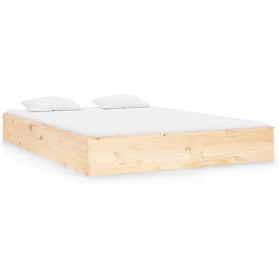 vidaXL 820077 Bettgestell - Holz-Doppelbett - 135x190 cm vidaXL 820077 Bettgestell - Holz-Doppelbett - 135x190 cm