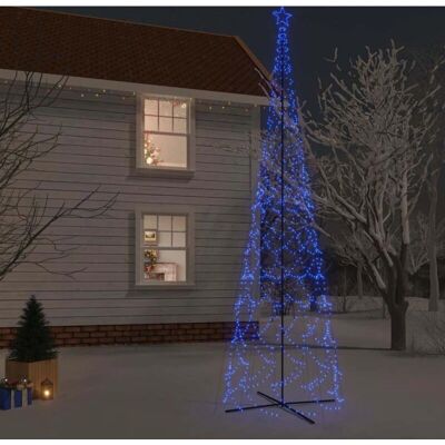 vidaXL Sapin de Noël LED bleu 3000 LEDs 230x800cm - Sapin de Noël vidaXL Sapin de Noël LED bleu 3000 LEDs 230x800cm - Sapin de Noël