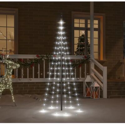 vidaXL Joulukuusi lippulavakkeeseen Kylmä valkoinen - Joulukuusi vidaXL Joulukuusi lippulavakkeeseen Kylmä valkoinen - Joulukuusi