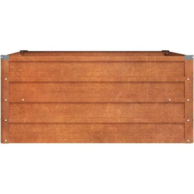 vidaXL Hochbeet Rostig 100x100x45 cm Cortenstahl vidaXL Hochbeet Rostig 100x100x45 cm Cortenstahl