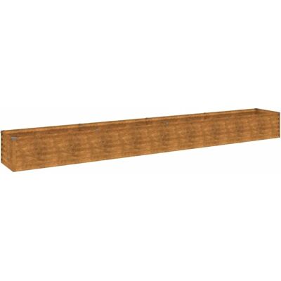 vidaXL Hochbeet 386x50x36 cm aus Cortenstahl - Gartentopf vidaXL Hochbeet 386x50x36 cm aus Cortenstahl - Gartentopf