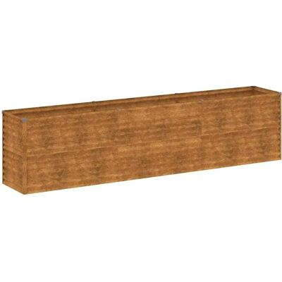 vidaXL Garden Raised Bed 291x50x69 cm Corten Steel - Garden Raised Bed vidaXL Garden Raised Bed 291x50x69 cm Corten Steel - Garden Raised Bed