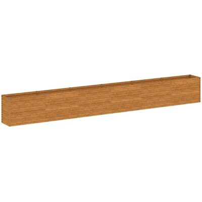 vidaXL Garden Raised Bed 578x50x69 cm Corten Steel - Garden Type vidaXL Garden Raised Bed 578x50x69 cm Corten Steel - Garden Type