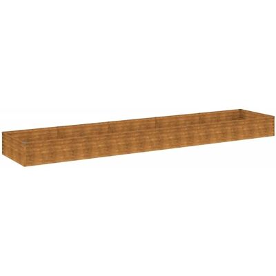 vidaXL Garden Raised Bed - Rusty Steel - 482x100x36 cm vidaXL Garden Raised Bed - Rusty Steel - 482x100x36 cm