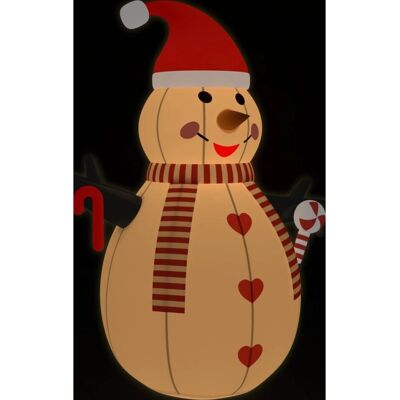 Bonhomme de neige gonflable avec LEDs - Bonhomme de neige Bonhomme de neige gonflable avec LEDs - Bonhomme de neige