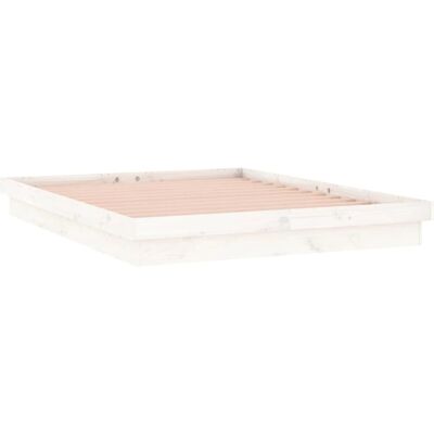 vidaXL LED Bed Frame met Verlichting - 140x200 cm - Wit vidaXL LED Bed Frame met Verlichting - 140x200 cm - Wit