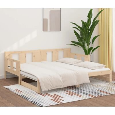vidaXL Kiefernholz Schlafsofa - Platzsparendes Wandbett vidaXL Kiefernholz Schlafsofa - Platzsparendes Wandbett