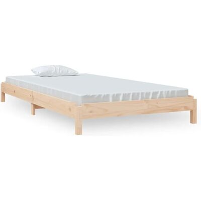 vidaXL Massives Kiefernholz Stapelbett - 100x200 cm - Bett vidaXL Massives Kiefernholz Stapelbett - 100x200 cm - Bett