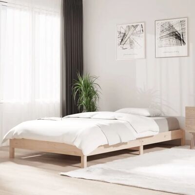 vidaXL Massives Kiefernholz Stapelbett - Platzsparend, Rustikal, Langlebig vidaXL Massives Kiefernholz Stapelbett - Platzsparend, Rustikal, Langlebig