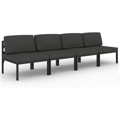 BD Día y Noche - Have sofa - 4-personer aluminiums anthracite BD Día y Noche - Have sofa - 4-personer aluminiums anthracite