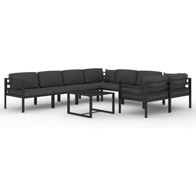 VidaXL Outdoor Möbel Set - 9-teilig - Anthrazit VidaXL Outdoor Möbel Set - 9-teilig - Anthrazit