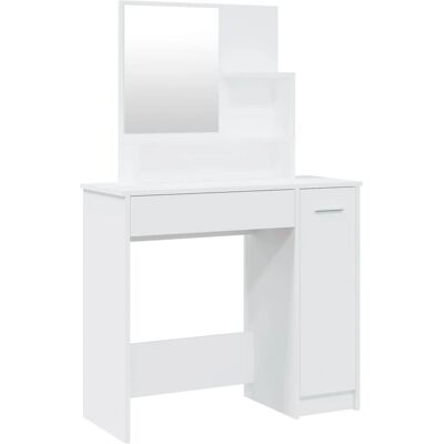 vidaXL 802957 Weiß Schminktisch mit Spiegel vidaXL 802957 Weiß Schminktisch mit Spiegel