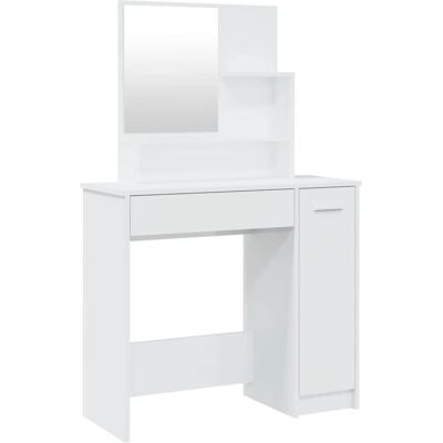 vidaXL 750411 Schminktisch - Weiß, Modern, Geräumig vidaXL 750411 Schminktisch - Weiß, Modern, Geräumig