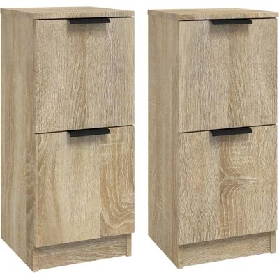 vidaXL Sonoma Eiche Sideboard - Aufbewahrungsschrank - 30x30x70 cm vidaXL Sonoma Eiche Sideboard - Aufbewahrungsschrank - 30x30x70 cm