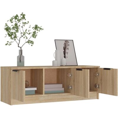 vidaXL Sonoma Eichen TV-Schrank - TV-Einheit & Medienaufbewahrung vidaXL Sonoma Eichen TV-Schrank - TV-Einheit & Medienaufbewahrung