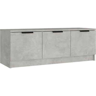 Mueble de TV vidaXL - Madera Ingenierizada - Gris Concreto - 102x35x36.5 cm - Mueble de TV Mueble de TV vidaXL - Madera Ingenierizada - Gris Concreto - 102x35x36.5 cm - Mueble de TV