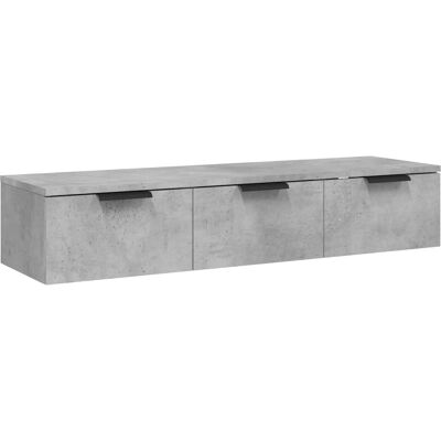 vidaXL Wandregal Beton Grau 102x30x20 cm - Wandregal vidaXL Wandregal Beton Grau 102x30x20 cm - Wandregal