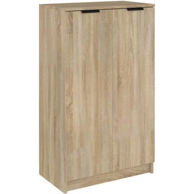 Armoire à Chaussures Sonoma Oak vidaXL - Rangement Durable Résistant à l'Humidité - Publicité Armoire à Chaussures Sonoma Oak vidaXL - Rangement Durable Résistant à l'Humidité - Publicité