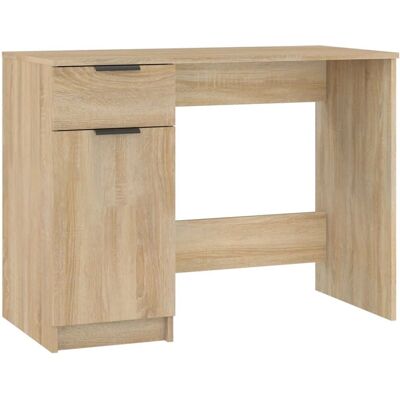 vidaXL Sonoma Eichenholz Schreibtisch - Holzwerkstoff Büro Schreibtisch vidaXL Sonoma Eichenholz Schreibtisch - Holzwerkstoff Büro Schreibtisch