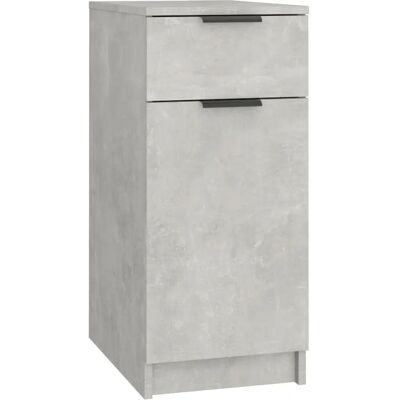 vidaXL Graues Schreibtischschrank mit Stauraum vidaXL Graues Schreibtischschrank mit Stauraum