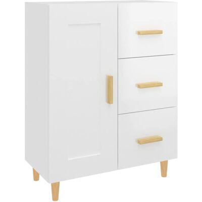 vidaXL 812228 Buffet blanc brillant en bois engineering - Mobilier de salon - Publicité vidaXL 812228 Buffet blanc brillant en bois engineering - Mobilier de salon - Publicité