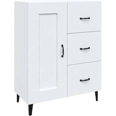 vidaXL Weiße Holz-Engineered Sideboard - Wohnzimmer Aufbewahrung vidaXL Weiße Holz-Engineered Sideboard - Wohnzimmer Aufbewahrung
