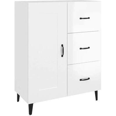 vidaXL 812237 Hochglanz Weiß Engineered Holz Sideboard - Sideboard vidaXL 812237 Hochglanz Weiß Engineered Holz Sideboard - Sideboard