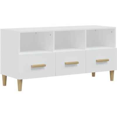 vidaXL 102x36x50 cm Weiß Holzverbund TV Schrank - TV Typ vidaXL 102x36x50 cm Weiß Holzverbund TV Schrank - TV Typ