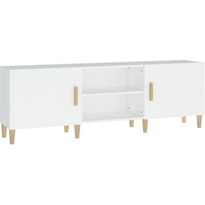 vidaXL 812618 Weiß Holzwerkstoff TV-Schrank - TV-Schrank vidaXL 812618 Weiß Holzwerkstoff TV-Schrank - TV-Schrank