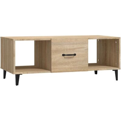 Table basse Sonoma Chêne vidaXL - Bois stratifié - 102x50x40 cm - Publicité Table basse Sonoma Chêne vidaXL - Bois stratifié - 102x50x40 cm - Publicité