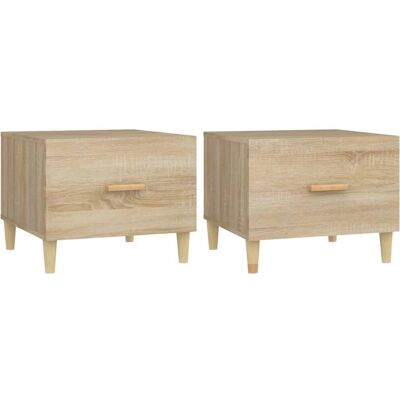 vidaXL Sonoma Eichen Couchtisch - 50x50x40 cm vidaXL Sonoma Eichen Couchtisch - 50x50x40 cm